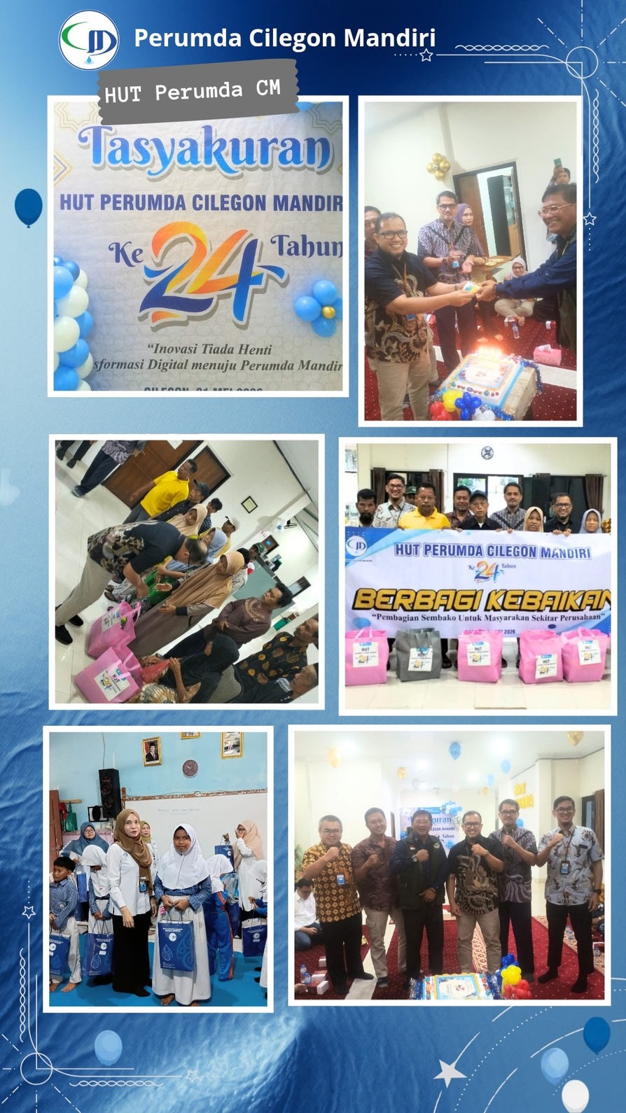 HUT Perumda Air Minum Cilegon Mandiri ke-24